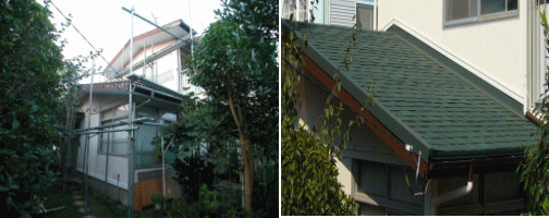鎌倉市 茅ヶ崎市 藤沢市の外壁塗装・屋根塗装はグリーンパトロールへ　施工事例　屋根葺き替え及び外壁塗装工事