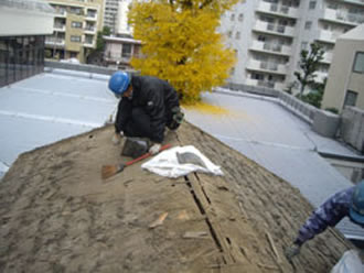 屋根修理の写真　茅ヶ崎、鎌倉、藤沢の雨漏り・屋根・瓦・棟・修理・葺き替え 工事はグリーンパトロール～保険 屋根修理 無料,保険 無料修理,雨漏り 修理 保険