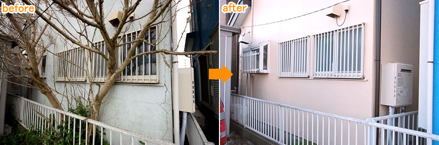 神奈川県寒川町K様邸 屋根修理 外壁塗装 シロアリ被害施工事例
