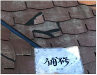 屋根材欠損補修･修理