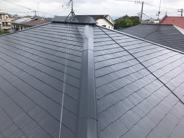 茅ヶ崎市 A様邸 屋根塗装工事 施工後