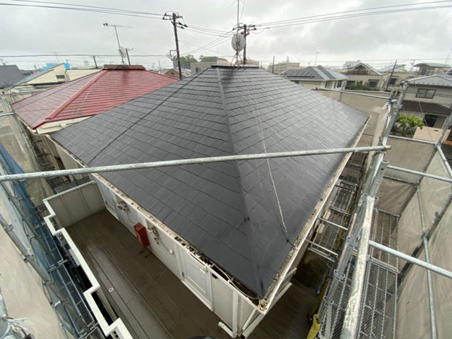 茅ヶ崎市 A様所有アパート 屋根塗装 施工前