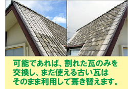 いまある資産(屋根・外壁等)を活用して修理