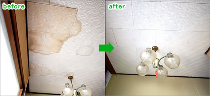 雨漏り修理/屋根葺き替え工事/屋根カバー工法(重ね葺き工事)/軒天補修工事/外壁塗装工事 修理 保険