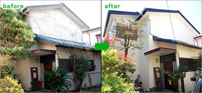 雨漏り修理/屋根葺き替え工事/屋根カバー工法(重ね葺き工事)/軒天補修工事/外壁塗装工事 修理 保険