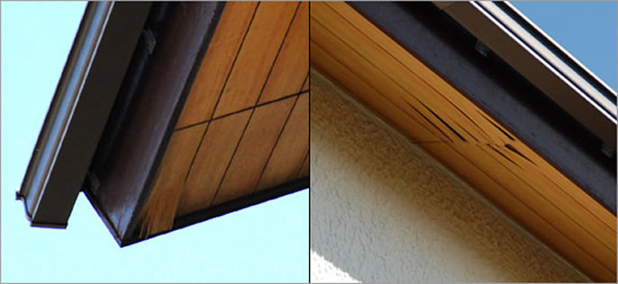 Ｍ様邸 雨漏り修理、屋根修理、軒先修理 修理 保険