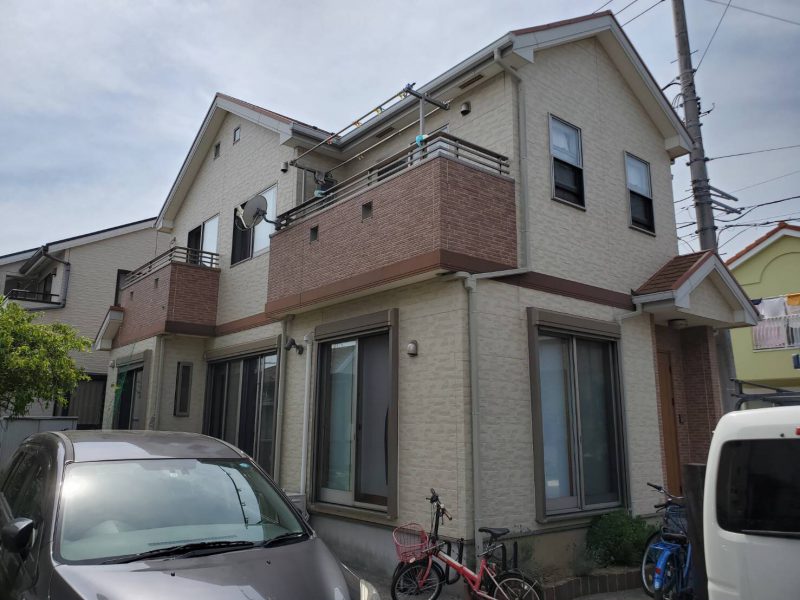 S様邸 コーキング・外壁・屋根・バルコニー防水工事-施工事例