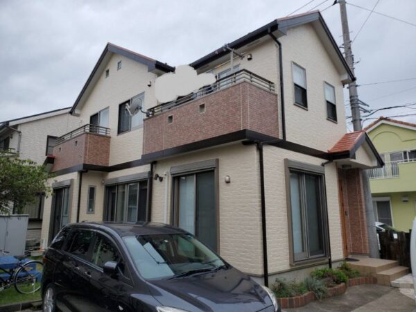 S様邸 コーキング・外壁・屋根・バルコニー防水工事-施工事例