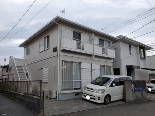 A様所有アパート 外壁・屋根塗装工事-施工事例・神戸の方にもおすすめ