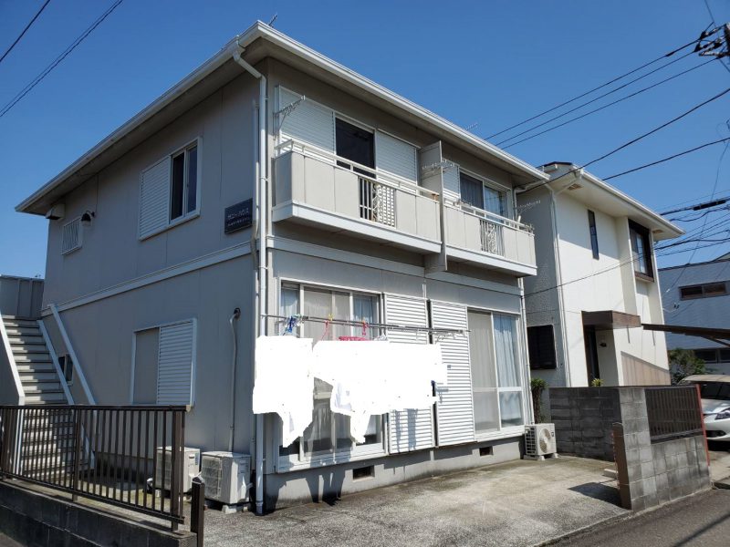 A様所有アパート 外壁・屋根塗装工事-施工事例・神戸の方にもおすすめ