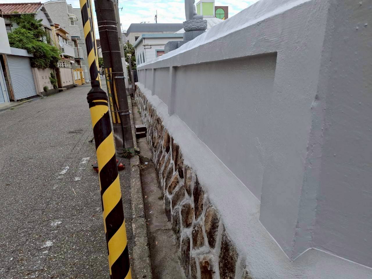 兵庫県西宮市西方寺 外壁塗装工事施工事例　施工工事後