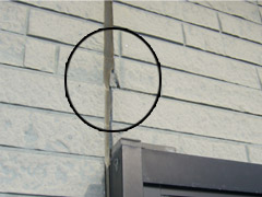 Y様邸 サイディング ひび割れ コーキング 施工前