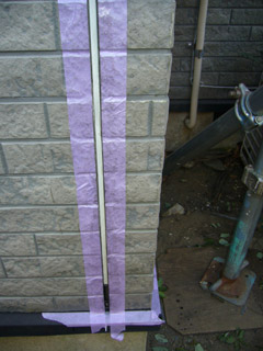 Y様邸 サイディング 目地 コーキング 施工中