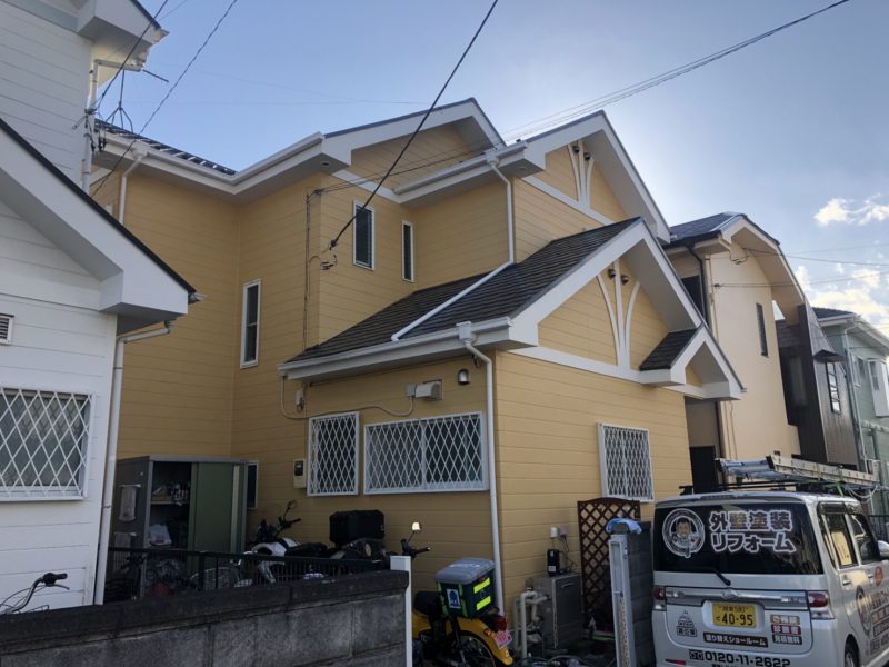 M様邸 外壁・屋根・付帯部塗装・バルコニー防水工事-施工事例・神戸の方にもおすすめ