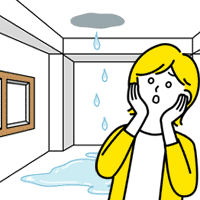 失敗後悔２．外壁だけ塗装し、屋根を見直さず雨漏りにつながったケース