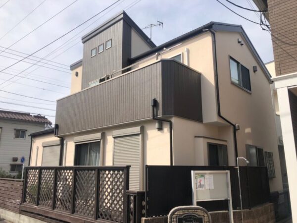 H様邸 外壁・屋根・付帯部塗装・バルコニー防水工事-施工事例・神戸の方にもおすすめ