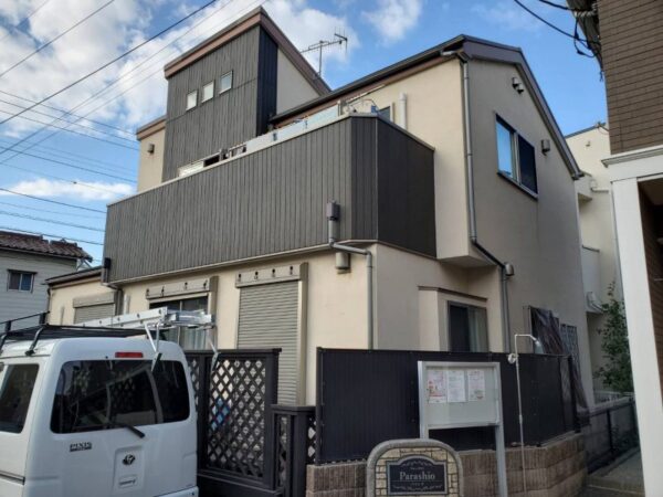 H様邸 外壁・屋根・付帯部塗装・バルコニー防水工事-施工事例・神戸の方にもおすすめ