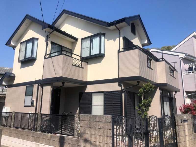 M様邸 外壁・屋根・付帯部塗装・バルコニー防水工事-施工事例・神戸の方にもおすすめ