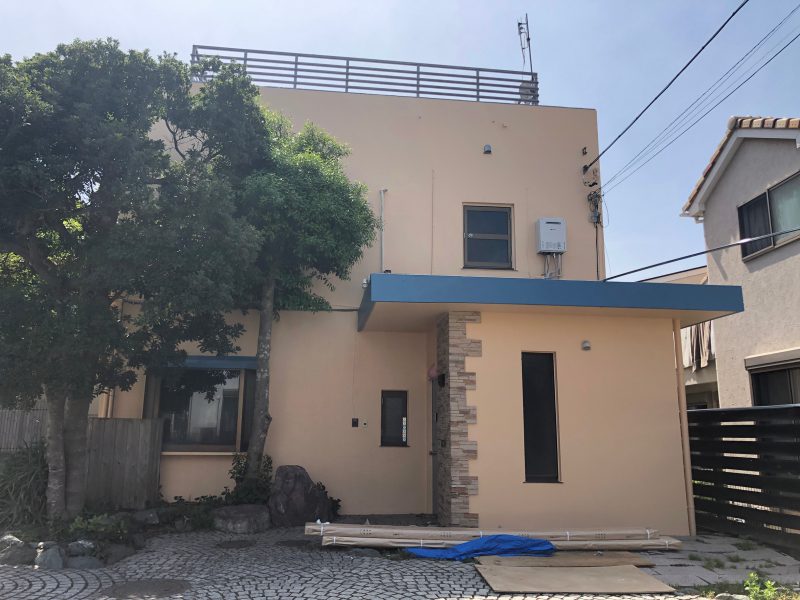 A様邸 外壁塗装・屋上防水工事-施工事例・神戸の方にもおすすめ