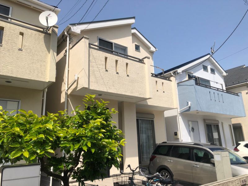 S様邸 外壁・屋根・付帯部塗装・バルコニー防水工事-施工事例・神戸の方にもおすすめ