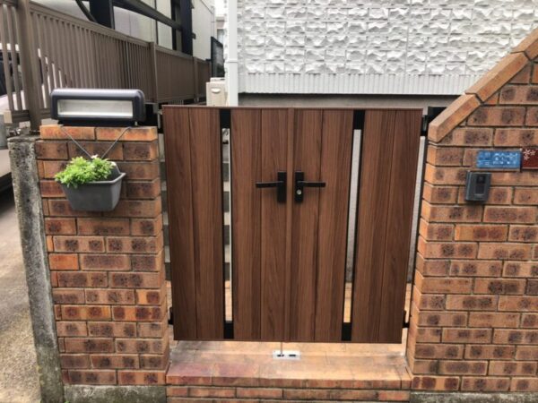 O様邸 門扉・フェンス交換工事-施工事例・神戸の方にもおすすめ