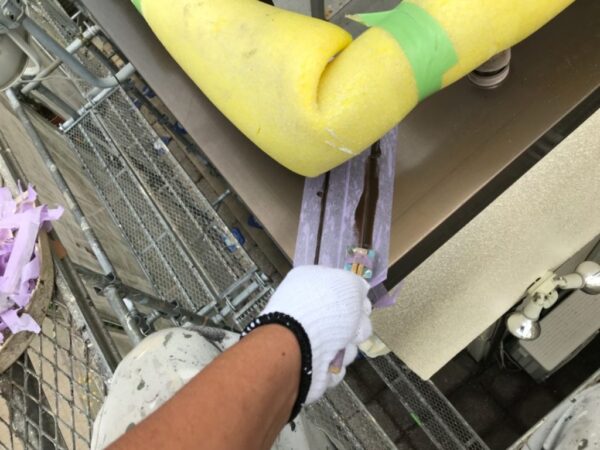 施工中写真 K様邸 外壁・付帯部塗装工事-施工事例・神戸の方にもおすすめ