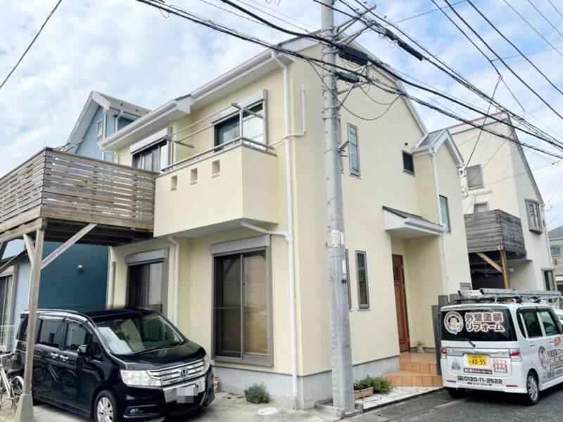 T様邸 外壁・屋根・付帯部塗装・バルコニー防水工事-施工事例・神戸の方にもおすすめ