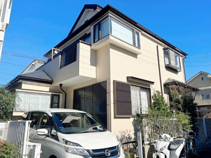 U様邸 外壁・屋根・付帯部塗装・バルコニー防水工事-施工事例・神戸の方にもおすすめ