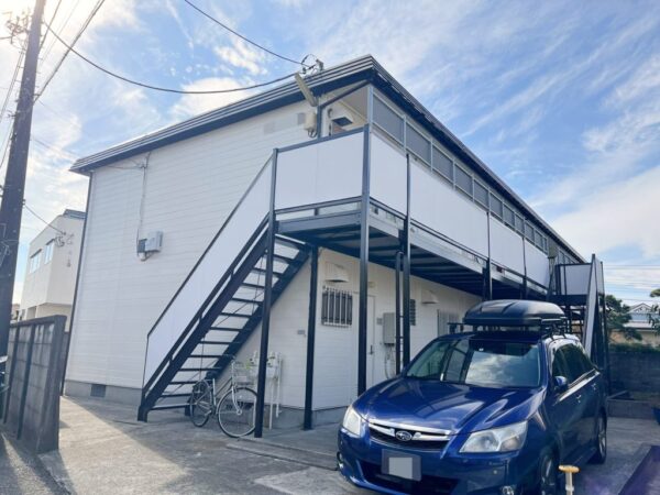 T様所有アパート 外壁・屋根・付帯部塗装・階段踏板防水工事-施工事例・神戸の方にもおすすめ