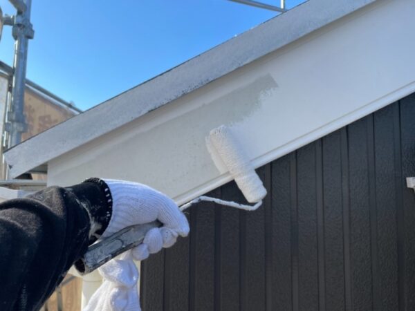 施工中写真 A様邸 外壁・屋根・付帯部塗装・バルコニー防水工事-施工事例・神戸の方にもおすすめ