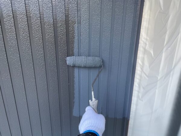 施工中写真 A様邸 外壁・屋根・付帯部塗装・バルコニー防水工事-施工事例・神戸の方にもおすすめ