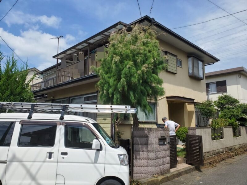 T様邸 外壁・付帯部塗装・屋根カバー工法-施工前