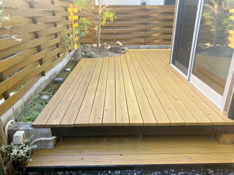 M様邸 ウッドデッキ塗装工事-施工事例・神戸の方にもおすすめ