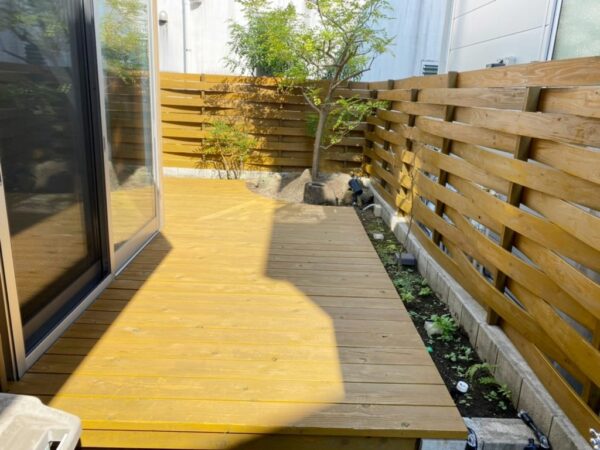 M様邸 ウッドデッキ塗装工事-施工事例・神戸の方にもおすすめ