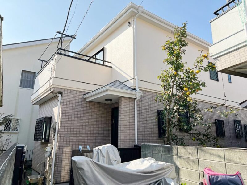 O様邸 外壁・屋根・付帯部塗装・バルコニー防水工事-施工事例・神戸の方にもおすすめ