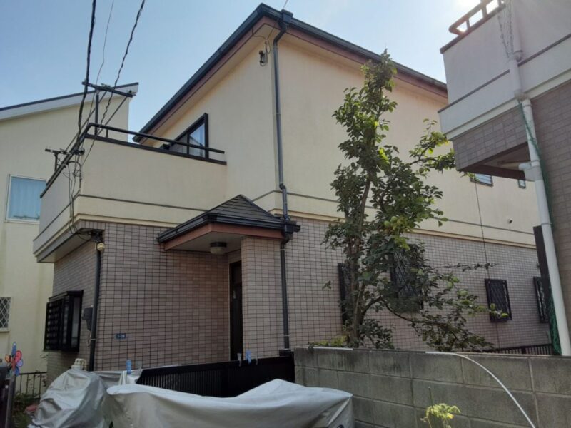 O様邸 外壁・屋根・付帯部塗装・バルコニー防水工事-施工前