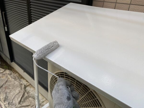 O様邸 外壁・屋根・付帯部塗装・バルコニー防水工事-施工中写真