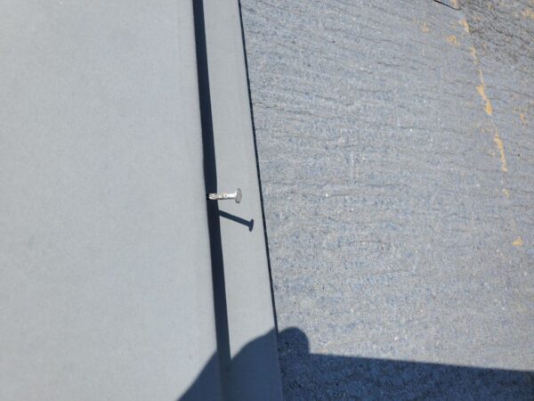 屋根板金釘が浮いています