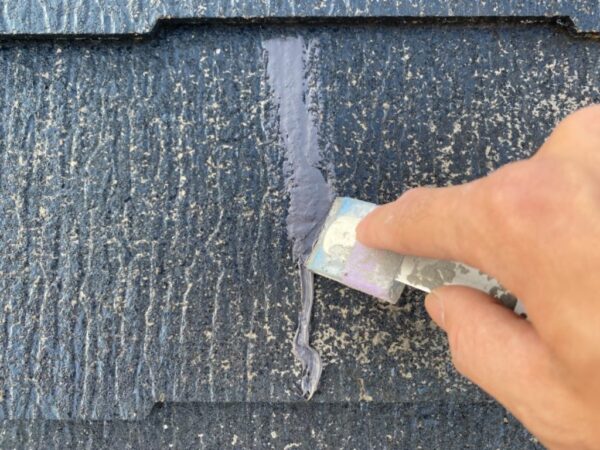 M様邸 外壁・屋根・付帯部塗装・バルコニー防水工事-施工中写真