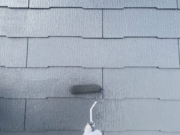 M様邸 外壁・屋根・付帯部塗装・バルコニー防水工事-施工中写真