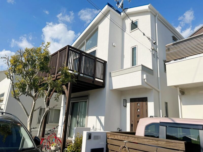 屋根・壁リフォーム O様邸 外壁・屋根・付帯部・ウッドデッキ塗装工事