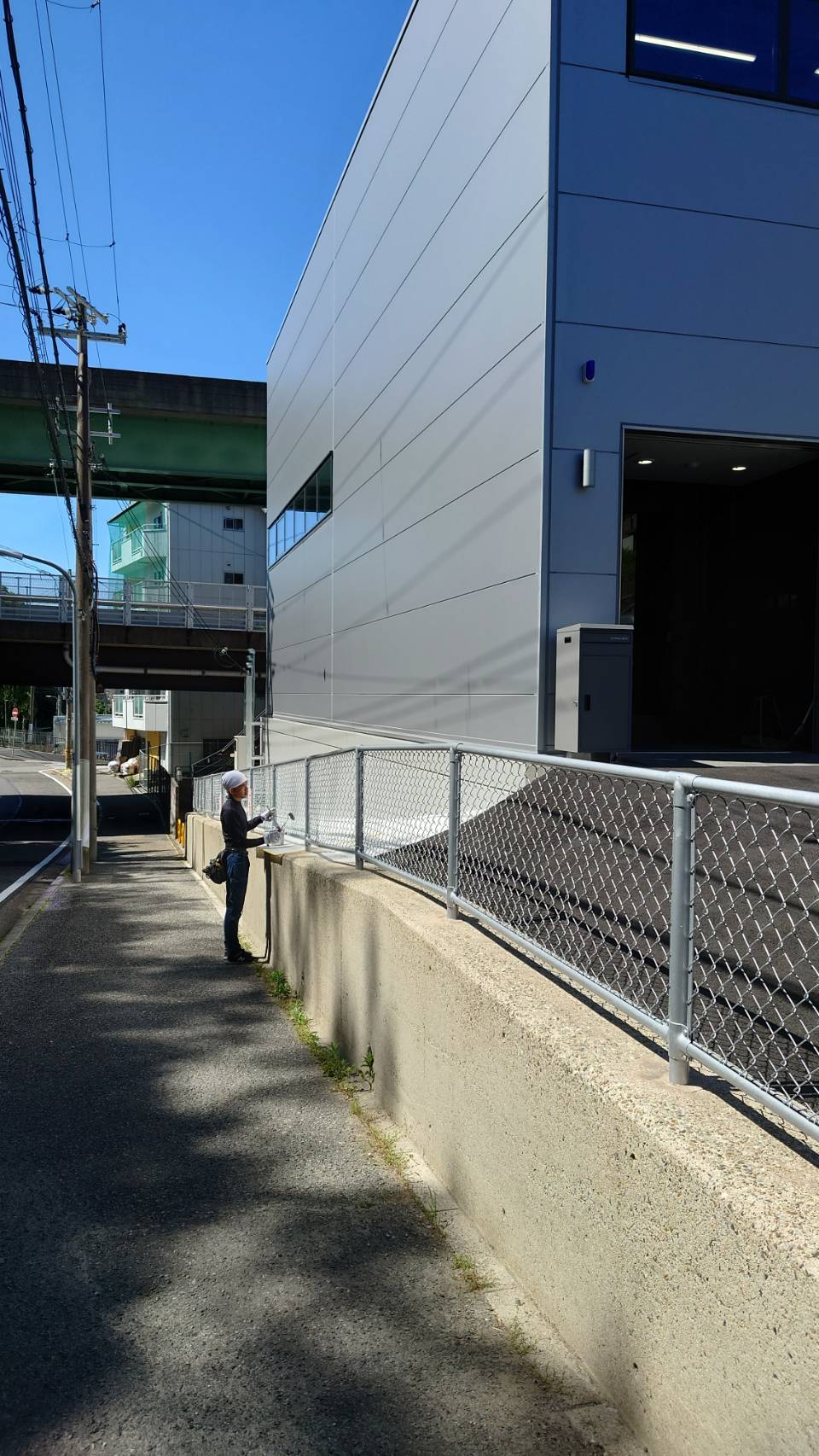 神戸塗装／外構フェンス塗装工事 施工事例